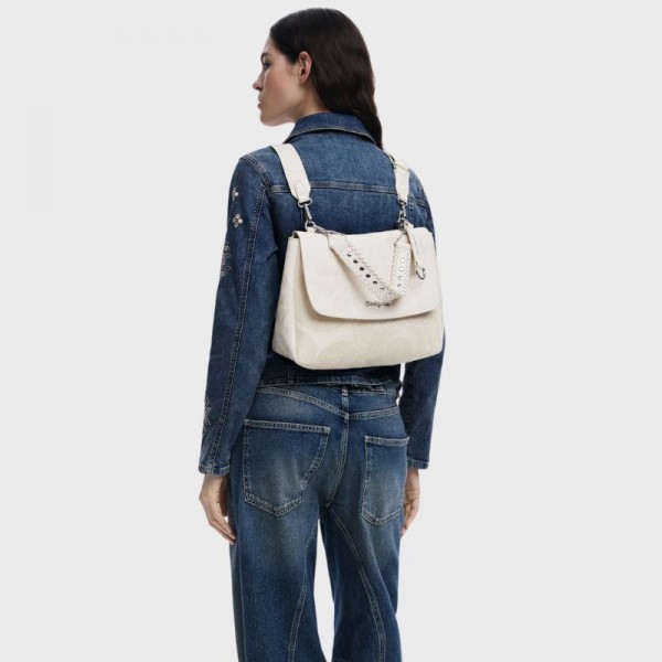 Desigual - Sac 2en1 mandalas beige...