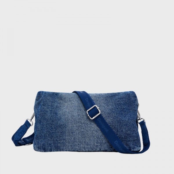 Desigual - Sac bandoulière en denim...