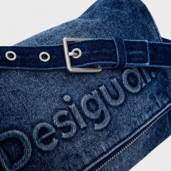 Desigual - Sac bandoulière en denim...