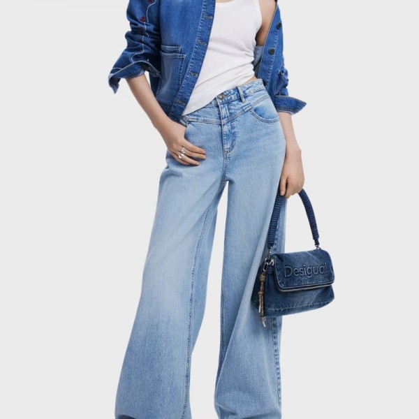 Desigual - Sac bandoulière en denim...