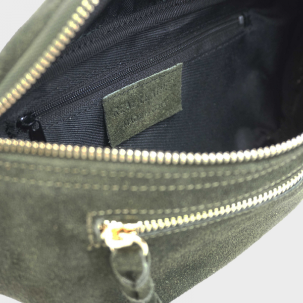 Anais - Sac banane double zip en cuir... Anais - Sac banane double zip en cuir...