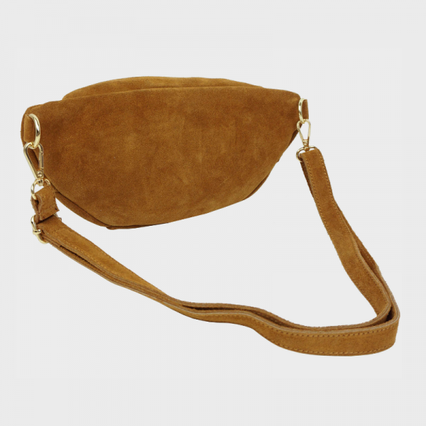 Anais - Sac banane double zip en cuir...