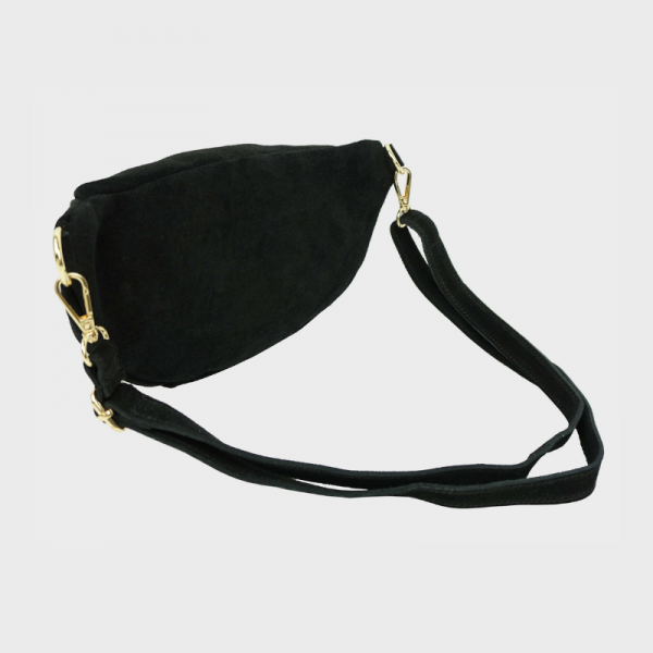 Anais - Sac banane double zip en cuir...