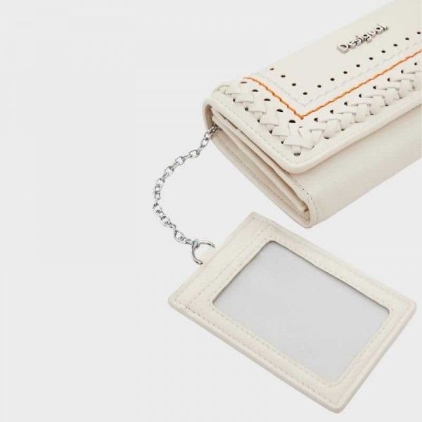 Desigual - Portefeuille tressé à...