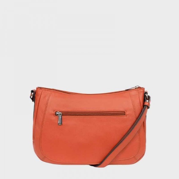 Hexagona - Sac bandoulière en cuir...