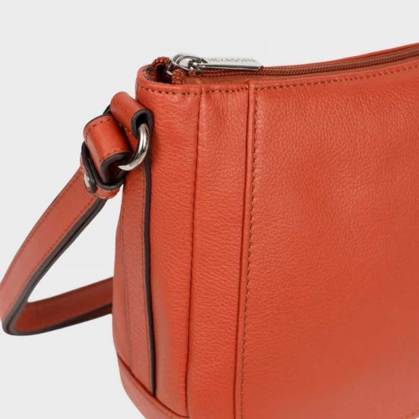 Hexagona - Sac bandoulière en cuir...