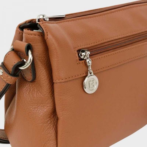 Hexagona - Sac bandoulière en cuir 3... Hexagona - Sac bandoulière en cuir 3...