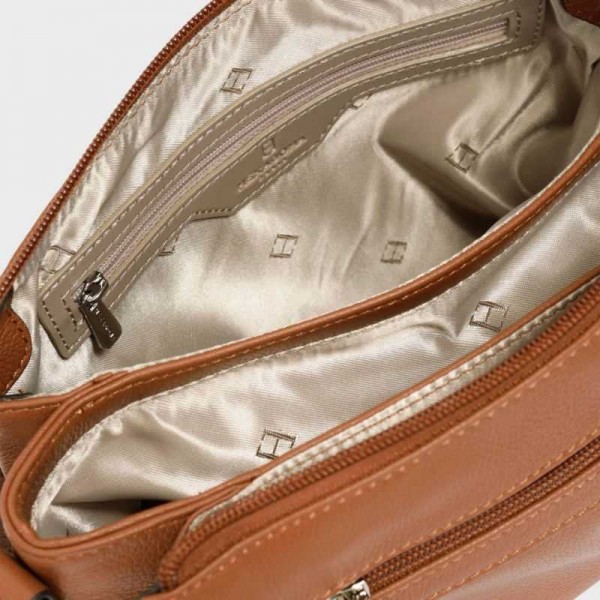 Hexagona - Sac bandoulière en cuir 3... Hexagona - Sac bandoulière en cuir 3...