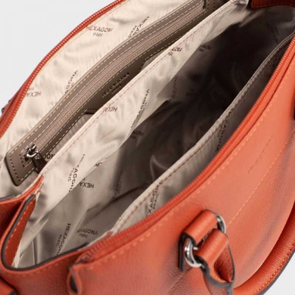 Hexagona - Sac à main en cuir confort Hexagona - Sac à main en cuir confort