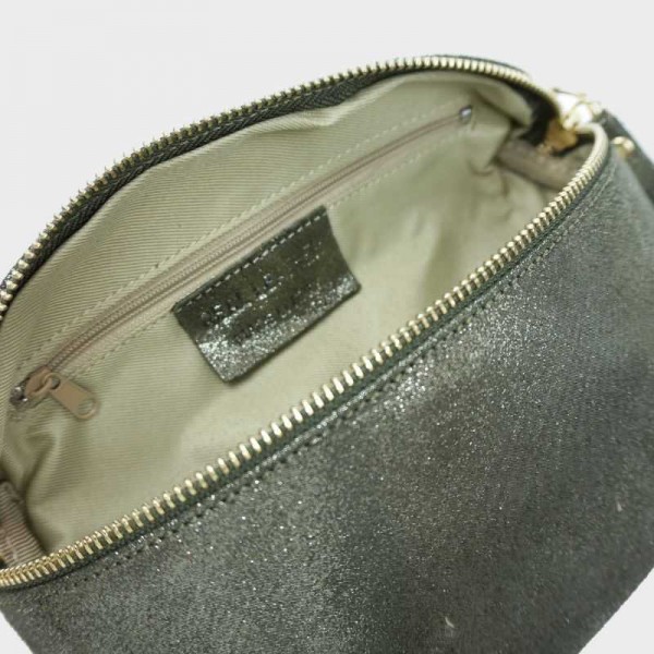 Anais - Sac banane en cuir brillant...
