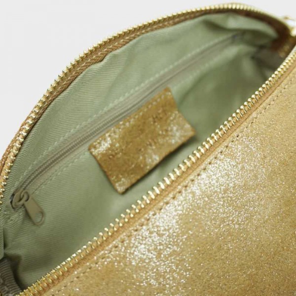 Anais - Sac banane en cuir brillant...