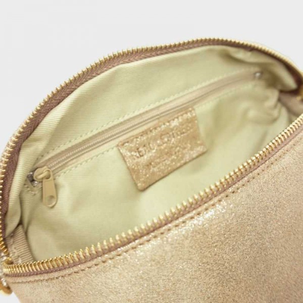 Anais - Sac banane en cuir brillant...