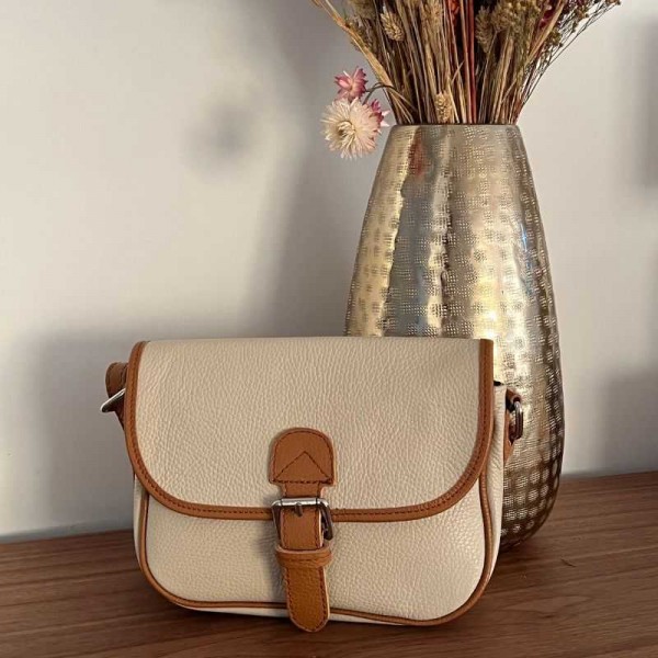 Anais - Sac bandoulière en cuir...