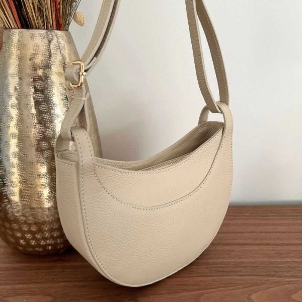 Anais - Sac porté épaule en cuir Pauline