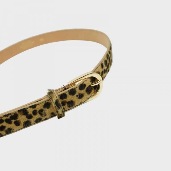 Anais - Ceinture en cuir imprimé animal
