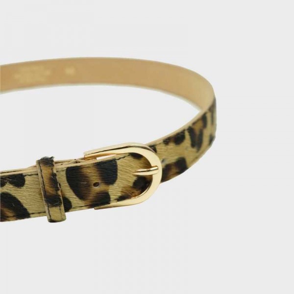 Anais - Ceinture en cuir imprimé animal