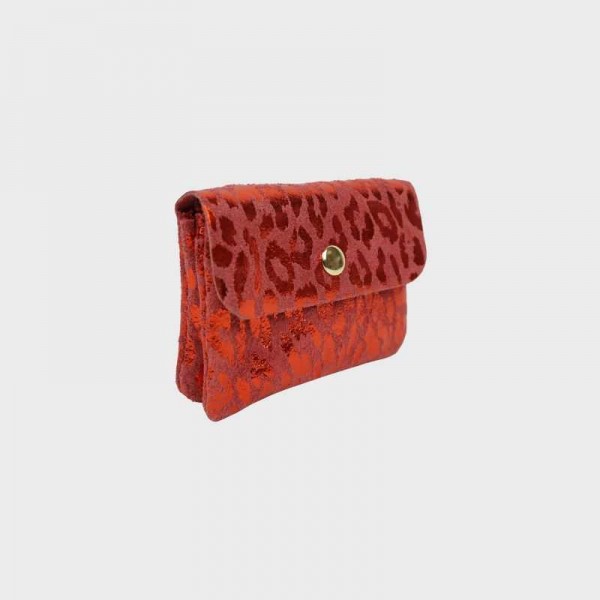 Anais - Porte monnaie en cuir léopard...