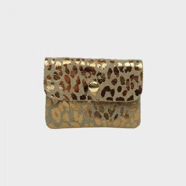 Anais - Porte monnaie en cuir léopard...