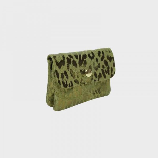 Anais - Porte monnaie en cuir léopard...