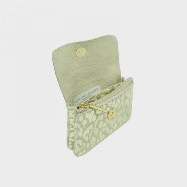 Anais - Porte monnaie en cuir léopard...