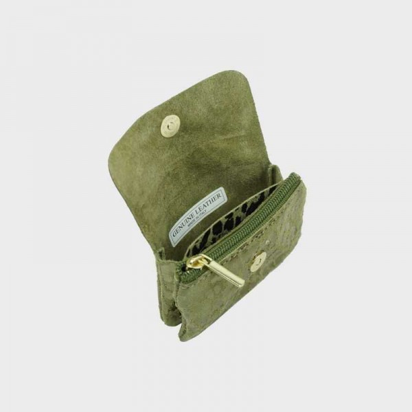 Anais - Porte monnaie en cuir léopard...