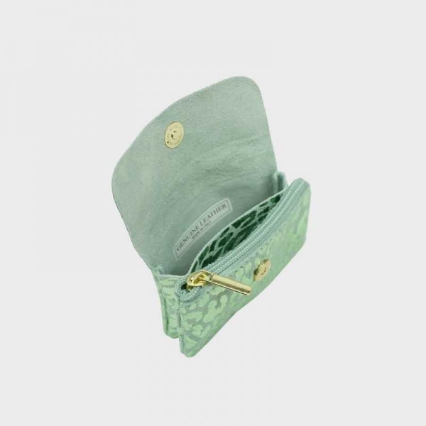 Anais - Porte monnaie en cuir léopard...