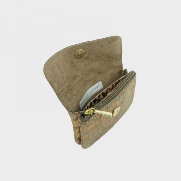 Anais - Porte monnaie en cuir léopard...