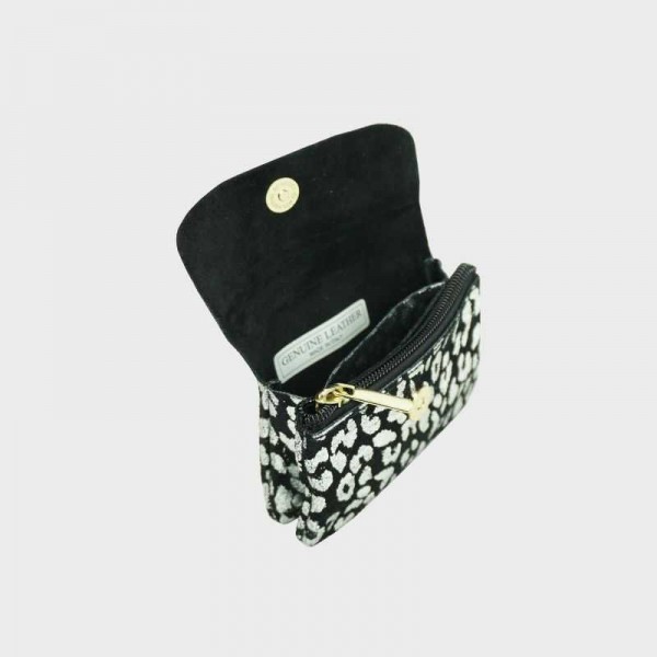 Anais - Porte monnaie en cuir léopard...