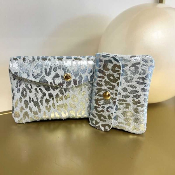 Anais - Porte monnaie en cuir léopard...