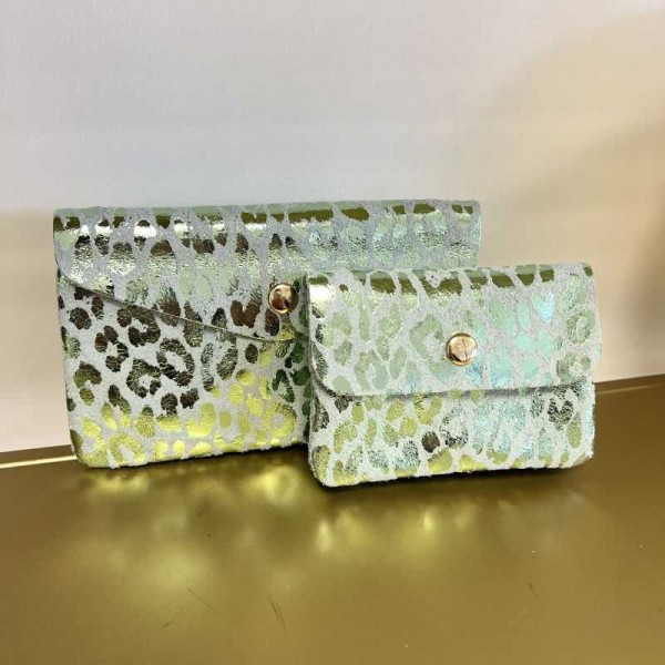 Anais - Porte monnaie en cuir léopard...