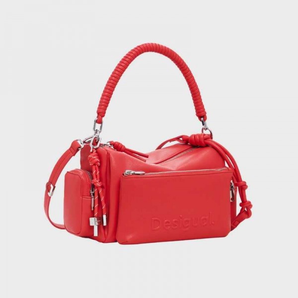 Anais - Sac à main multipoches rouge...