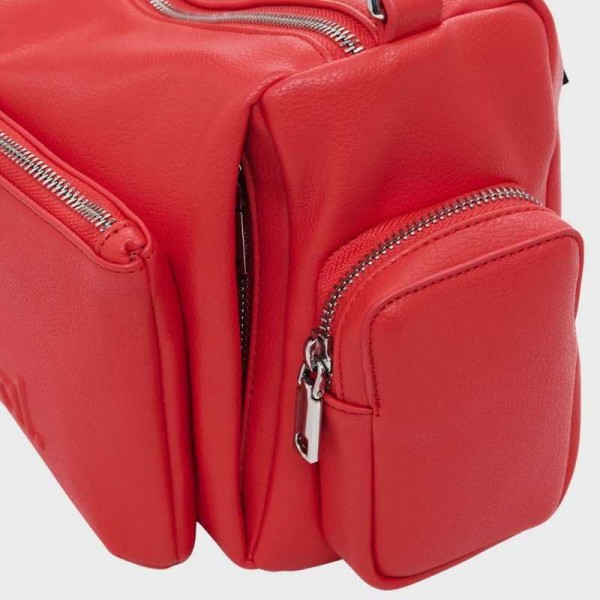 Anais - Sac à main multipoches rouge...