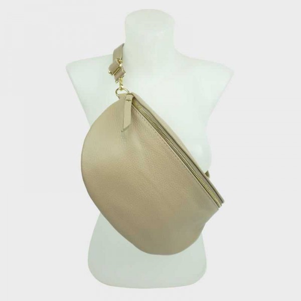 Anais - Grand sac banane en cuir