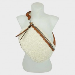 Anais - Sac banane en moumoute