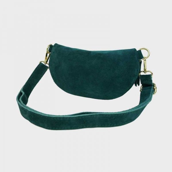 Anais - Sac banane en cuir suédine...