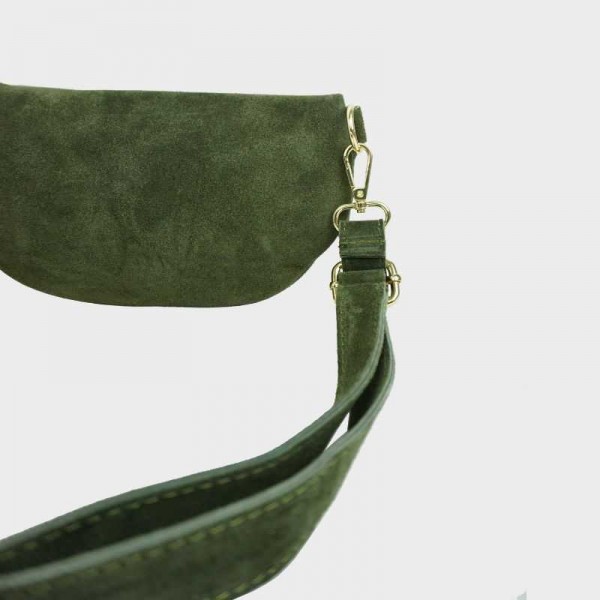 Anais - Sac banane en cuir suédine...