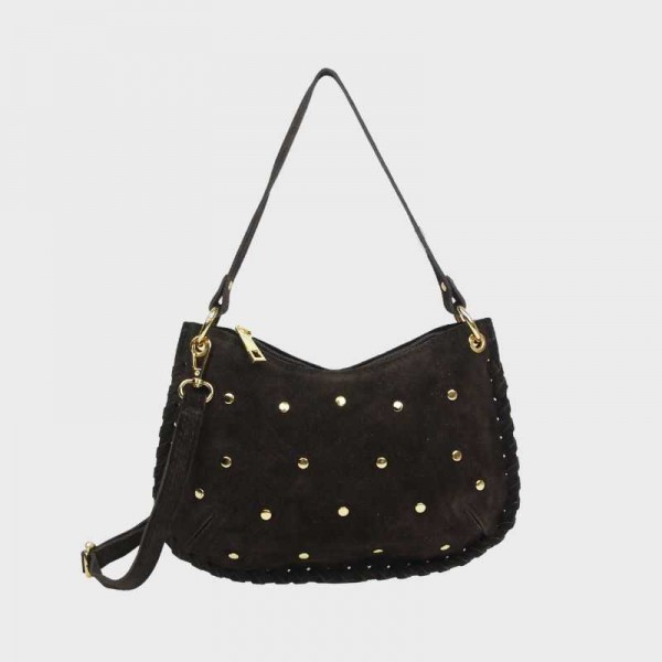 Anais - Sac bandoulière clouté et... Anais - Sac bandoulière clouté et...