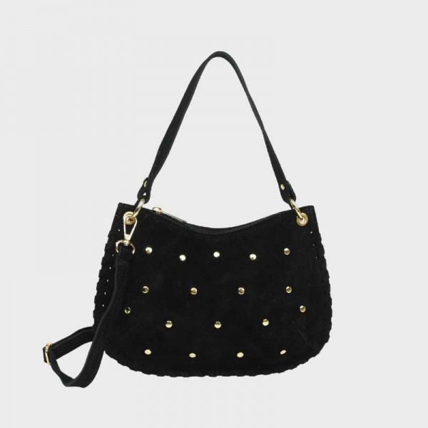 Anais - Sac bandoulière clouté et... Anais - Sac bandoulière clouté et...