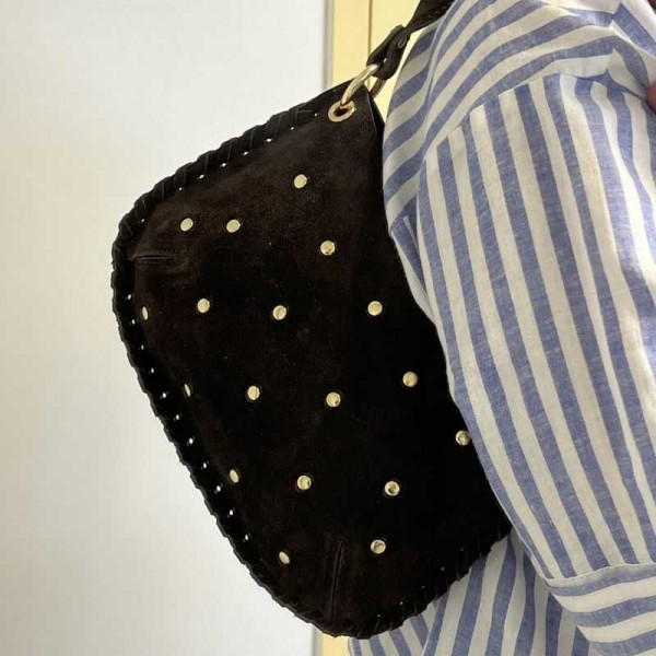 Anais - Sac bandoulière clouté et... Anais - Sac bandoulière clouté et...