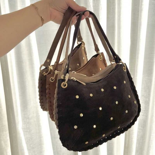 Anais - Sac bandoulière clouté et... Anais - Sac bandoulière clouté et...