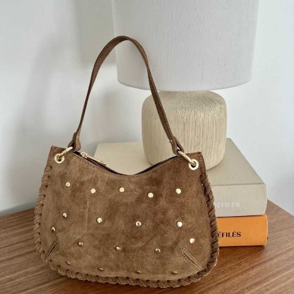 Anais - Sac bandoulière clouté et... Anais - Sac bandoulière clouté et...