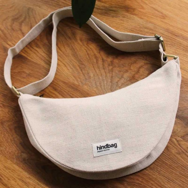 Hindbag - Sac bandoulière en jute Andrea