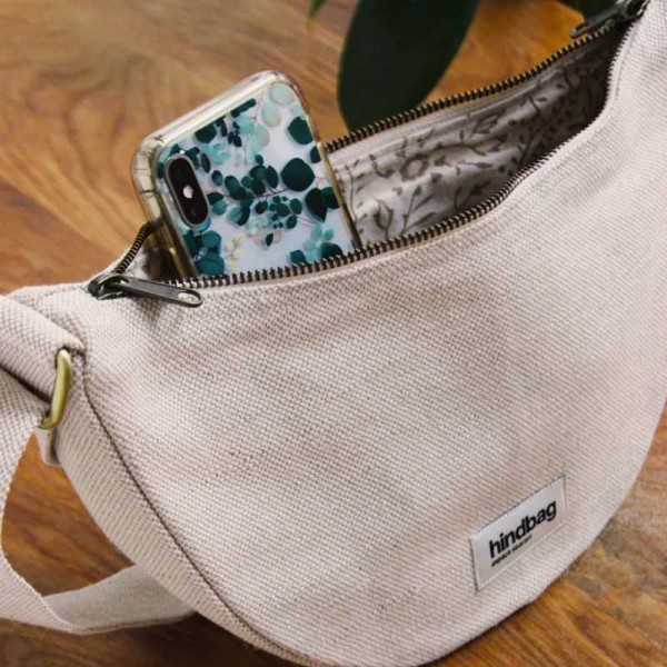 Hindbag - Sac bandoulière en jute Andrea