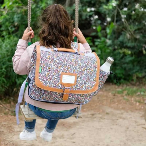 Tann's - Petit cartable fleurs May 35cm Tann's - Petit cartable fleurs May 35cm