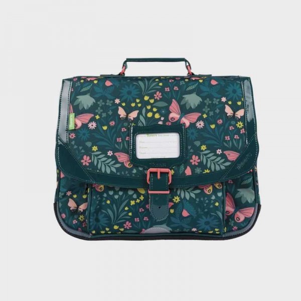 Tann's - Petit cartable fleurs Romane... Tann's - Petit cartable fleurs Romane...