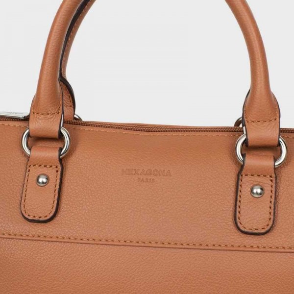 Hexagona - Sac à main en cuir confort