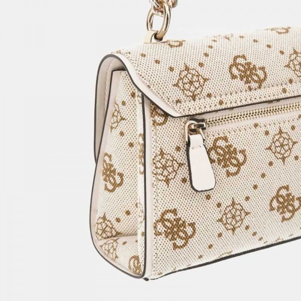 Guess - Sac bandoulière logoté blanc...