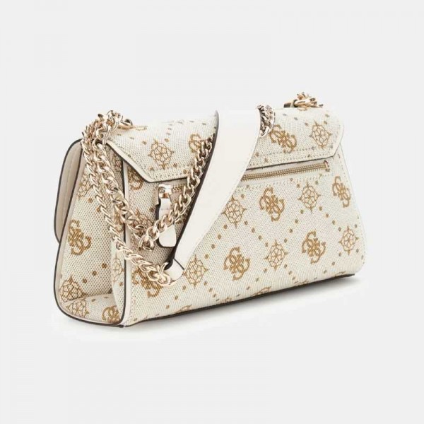 Guess - Sac bandoulière logoté blanc...