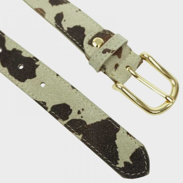 Anais - Ceinture en cuir imprimé animal