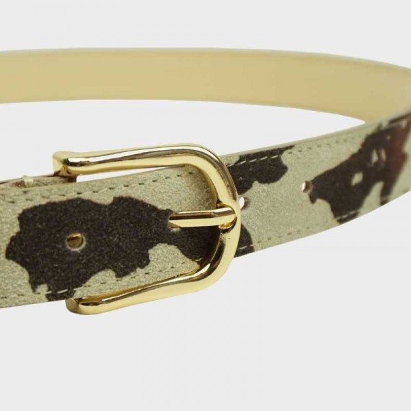 Anais - Ceinture en cuir imprimé animal